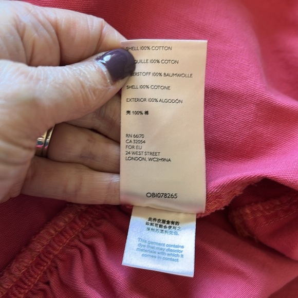 Free People DYLAN Babydoll PINK LOVE Snap button Top Oversized Sz S - Picture 14 of 16